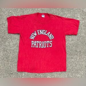 Vintage 80s STARTER New England Patriots NFL Football Single Stitch T-shirt